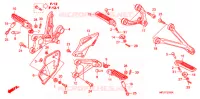 OPSTAP/KICKARM/ WISSEL PEDAAL voor Honda CBR 1000 RR HURRICANE ABS 2009