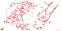 ACHTERSPATBORD  voor Honda CBR 1000 RR ABS WHITE 2014