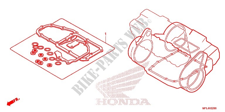 PAKKINGPAKKET B voor Honda CBR 1000 RR FIREBLADE 2009