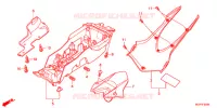 ACHTERSPATBORD  voor Honda CBR 1000 ROSS WHITE 2013