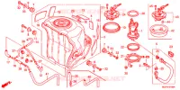 BRANDSTOF TANK/BRANDSTOF POMP voor Honda CBR 1000 ROSS WHITE 2013