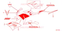 EMBLEEM/STREEP (CBR1000RRD/E/RAD/E 2J) voor Honda CBR 1000 ROSS WHITE 2013