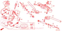 HENDEL PIJP/BOVENSTE BRUG/ STURING STANG (CBR1000RRC/D/RAC/D) voor Honda CBR 1000 ROSS WHITE 2013