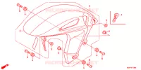 VOORSPATBORD voor Honda CBR 1000 ROSS WHITE 2013