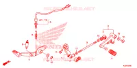 PEDAAL voor Honda CBR 300 BLACK 2016