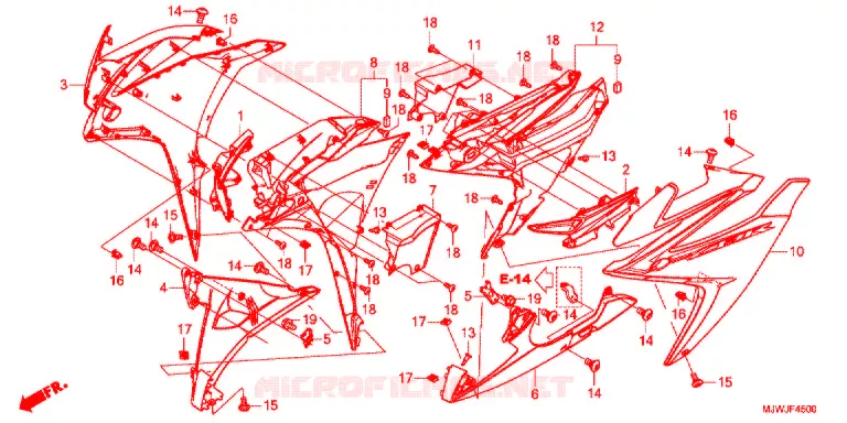 MIDDENKAP Honda MOTO 400 CBR 2016  CBR400RAG