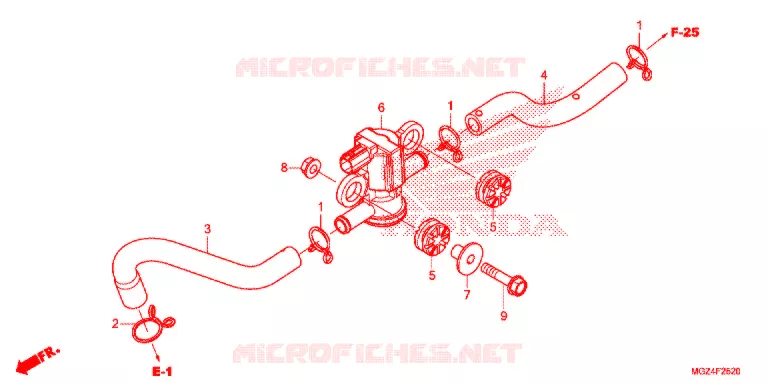 LUCHTINJECTIE SOLENOIDEKLEP Honda MOTO 500 CBR 2013  CBR500RAD