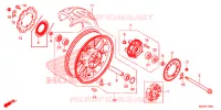 ACHTER WIEL voor Honda CBR 500 R 2013