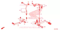 PEDAAL voor Honda CBR 500 R 2013