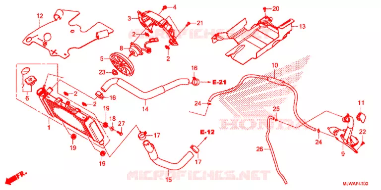 RADIATOR Honda MOTO 500 CBR 2016  CBR500RG