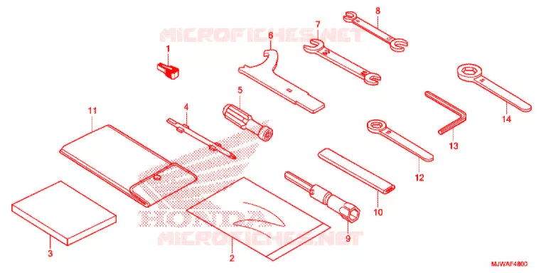 GEREEDSCHAP/ACCUVAK Honda MOTO 500 CBR 2016  CBR500RG