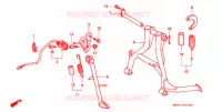 HOOFD STANDAARD/REMPEDAAL voor Honda CBR 600 F3 SUPER SPORT 1996