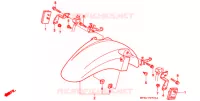 VOORSPATBORD ('95,'96) voor Honda CBR 600 F3 SUPER SPORT 1996