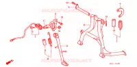 HOOFD STANDAARD/REMPEDAAL voor Honda CBR 600 F3 SUPER SPORT 1998