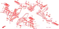 OPSTAP/KICKARM/ WISSEL PEDAAL voor Honda CBR 600 F3 SUPER SPORT 1998