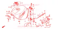 BRANDSTOF TANK voor Honda CBR 600 F HURRICANE 1989
