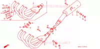 UITLAATDEMPER(2) voor Honda CBR 600 F HURRICANE 1989