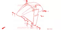 VOORSPATBORD voor Honda CBR 600 F HURRICANE 1990