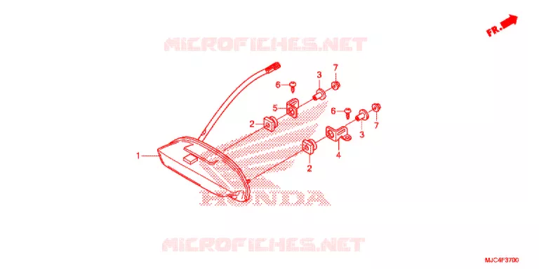 ACHTERLICHT(2) Honda MOTO 600 CBR 2016  CBR600RAG