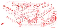 ZWAAI ARM/KETTINGKAST voor Honda CBR 1000 RR ABS BLACK 2010