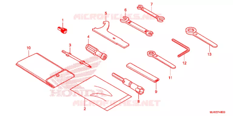 GEREEDSCHAP/ACCUVAK Honda MOTO 500 CBR 2016  CBR500RAG