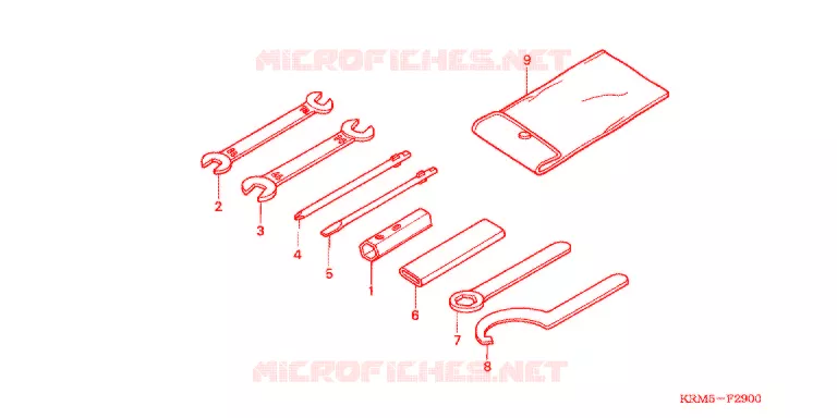 GEREEDSCHAP/ACCUVAK Honda MOTO 150 CG 2005  CG150ES5