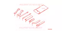 GEREEDSCHAP/ACCUVAK voor Honda CG 150 TITAN ARRANQUE ELÉCTRICO 2010