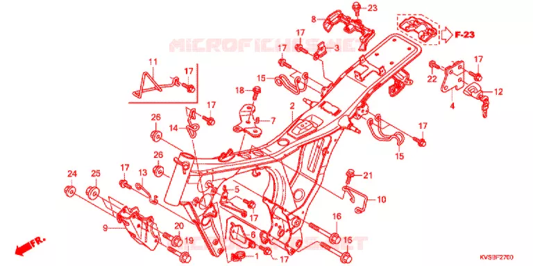 FRAME CHASSIS Honda MOTO 150 CG 2011  CG150ESDB