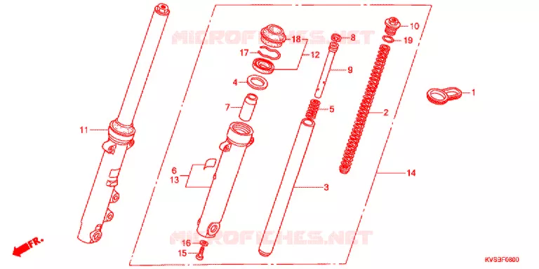VOOR VORK Honda MOTO 150 CG 2011  CG150ESDB