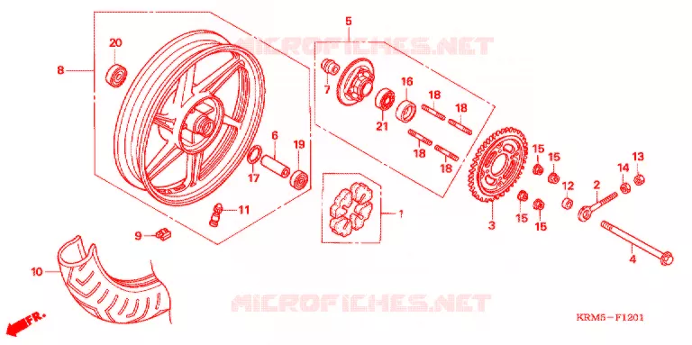 ACHTER WIEL (2) Honda MOTO 150 CG 2006  CG150JC6