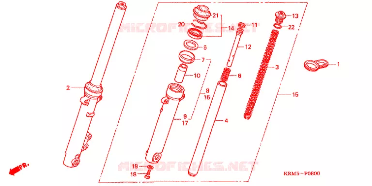 VOOR VORK Honda MOTO 150 CG 2006  CG150JC6