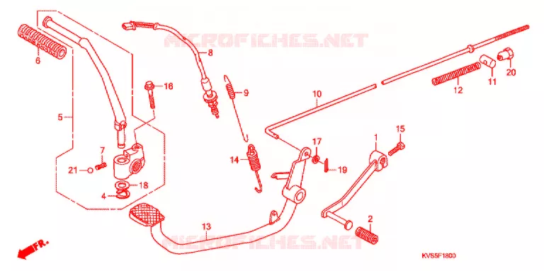 PEDAAL/KICKSTARTER ARM Honda MOTO 150 CG 2010  CG150KSA