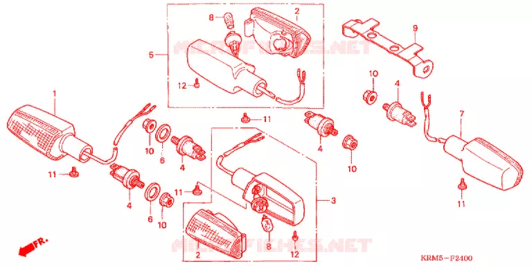 KNIPPERLICHT(2) Honda MOTO 150 CG 2005  CG150S5