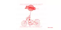 EMBLEEM/STREEP (3) voor Honda REBEL 250 2002