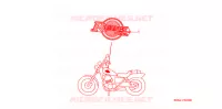 EMBLEEM/STREEP (3) voor Honda REBEL 250 2002