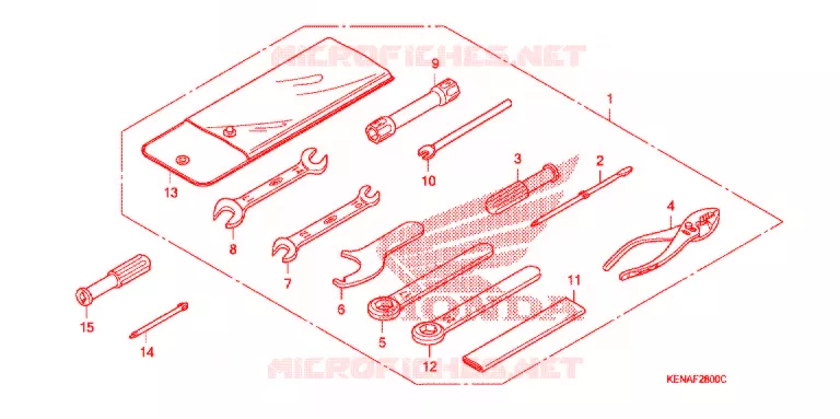 GEREEDSCHAP/ACCUVAK Honda MOTO 250 REBEL 2009  CMX250C9_A