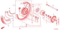 ACHTER WIEL voor Honda REBEL 250 2013