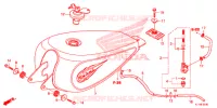 BRANDSTOF TANK voor Honda REBEL 250 2013