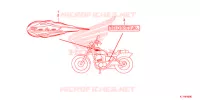 EMBLEEM/STREEP voor Honda REBEL 250 2014