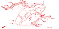 ACHTER STROOMLIJNKAP voor Honda REBEL 250 1996