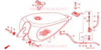 BRANDSTOF TANK voor Honda REBEL 250 1996