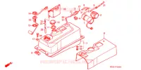 BRANDSTOF TANK voor Honda CN 250 HELIX 1994