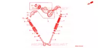 NOKKENAS/KLEP voor Honda CN 250 HELIX 1994