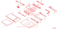 GEREEDSCHAP/ACCUVAK voor Honda CB 500 X ABS MATT BROWN 2016