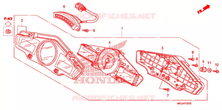 COMBINATIEMETER Honda MOTO 1000 CBF 2016  CBF1000FAC
