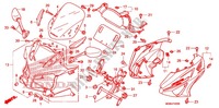 ZITTING/ACHTER KAP voor Honda CBF 600 FAIRING ABS 2010