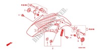 VOORSPATBORD voor Honda CBF 600 FAIRING ABS 2011