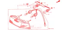ACHTERLICHT(2) voor Honda CBR 600 F HURRICANE 1987