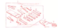 GEREEDSCHAP/ACCUVAK voor Honda CBR 600 F HURRICANE 1987