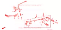 OPSTAP/KICKARM/ WISSEL PEDAAL voor Honda CBR 600 F HURRICANE 1987